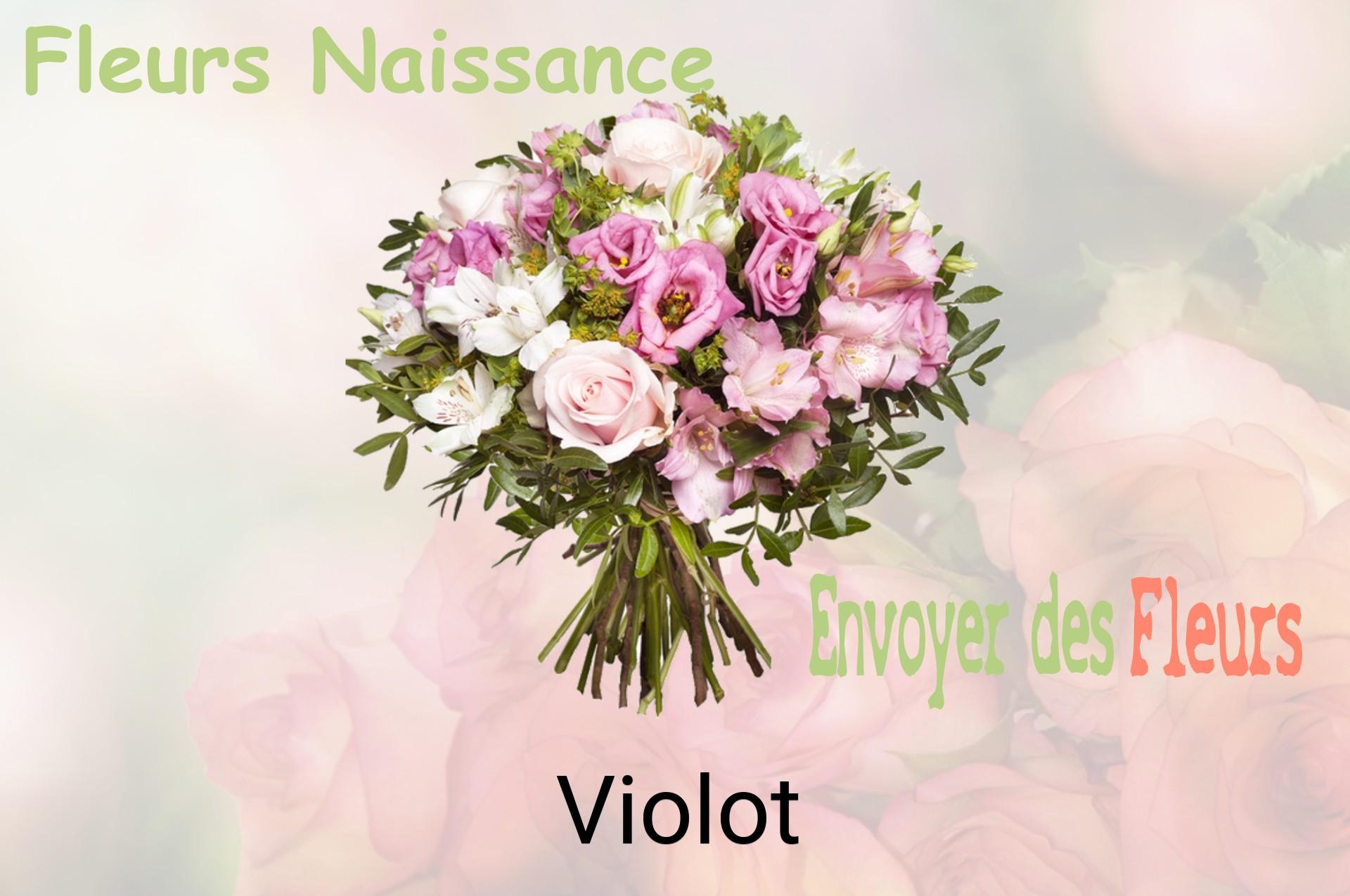 Bouquet de fleurs de naissance livré à Violot